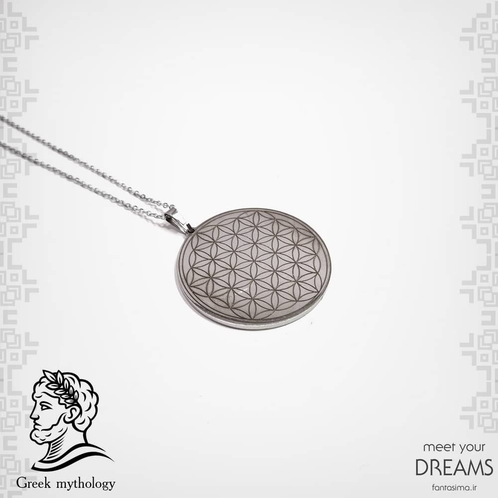 گردنبند استیل flower of life