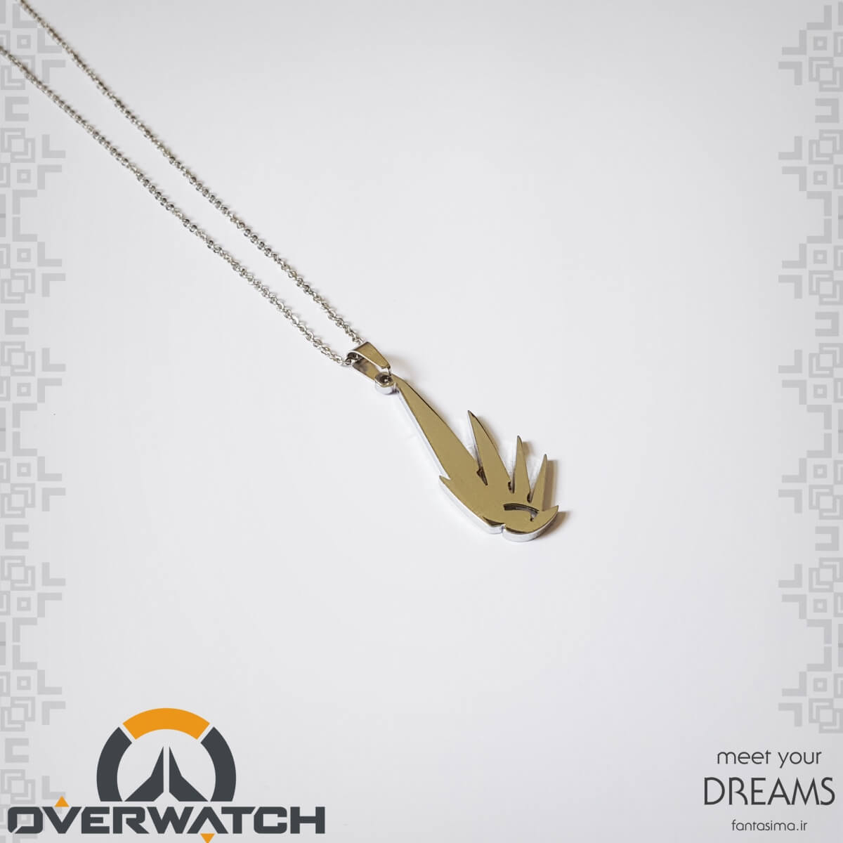 گردنبند استیل نماد مرسی -اورواچ