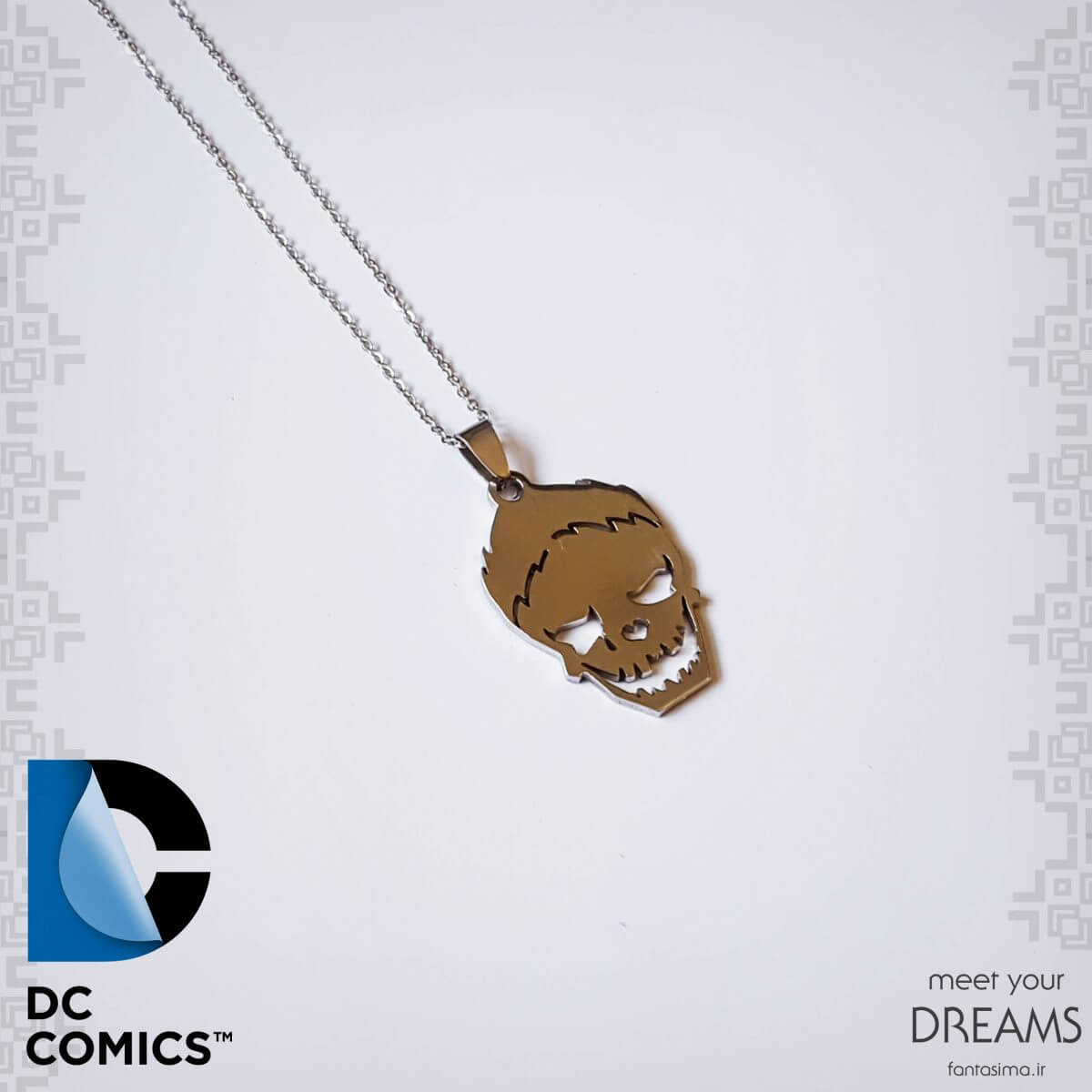 گردنبند استیل مینیمال جوکر 
