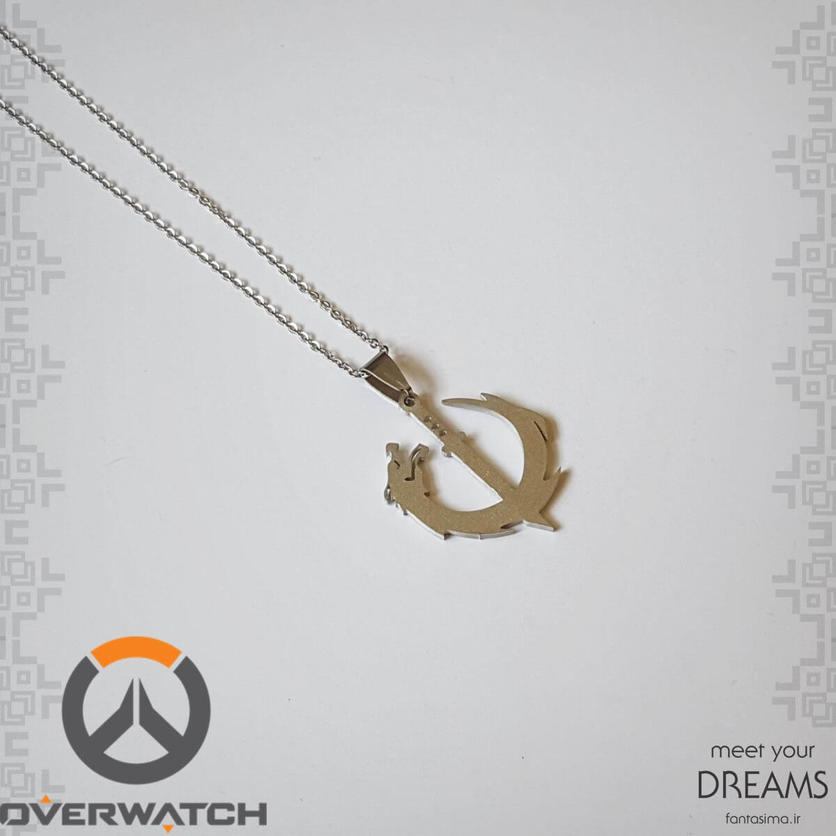 گردنبند استیل نماد گنجی-اورواچ - مات