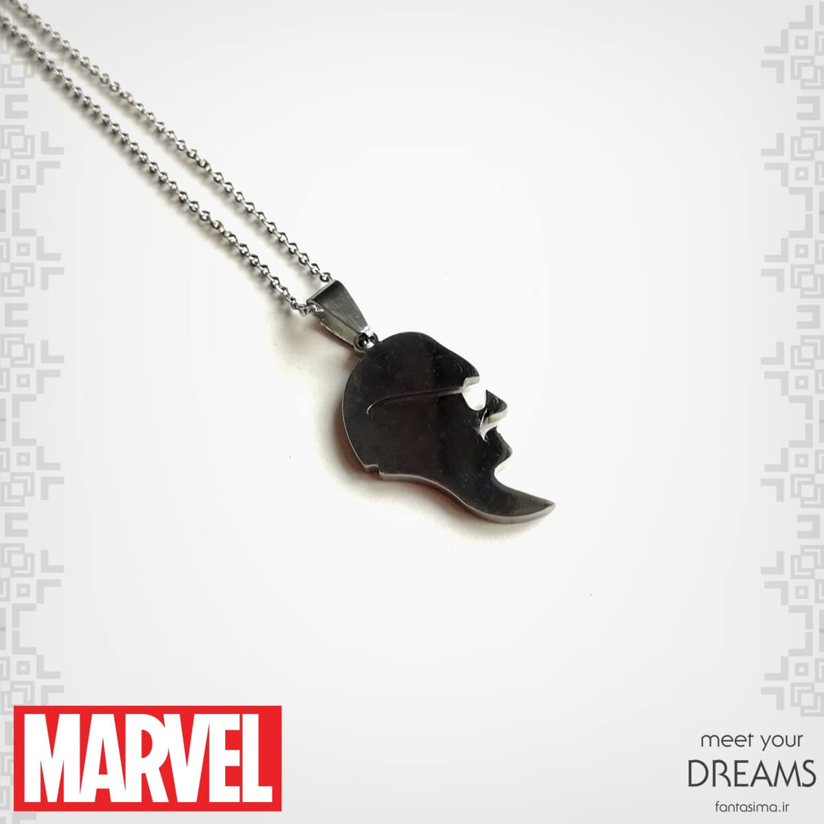 گردنبند استیل استن لی