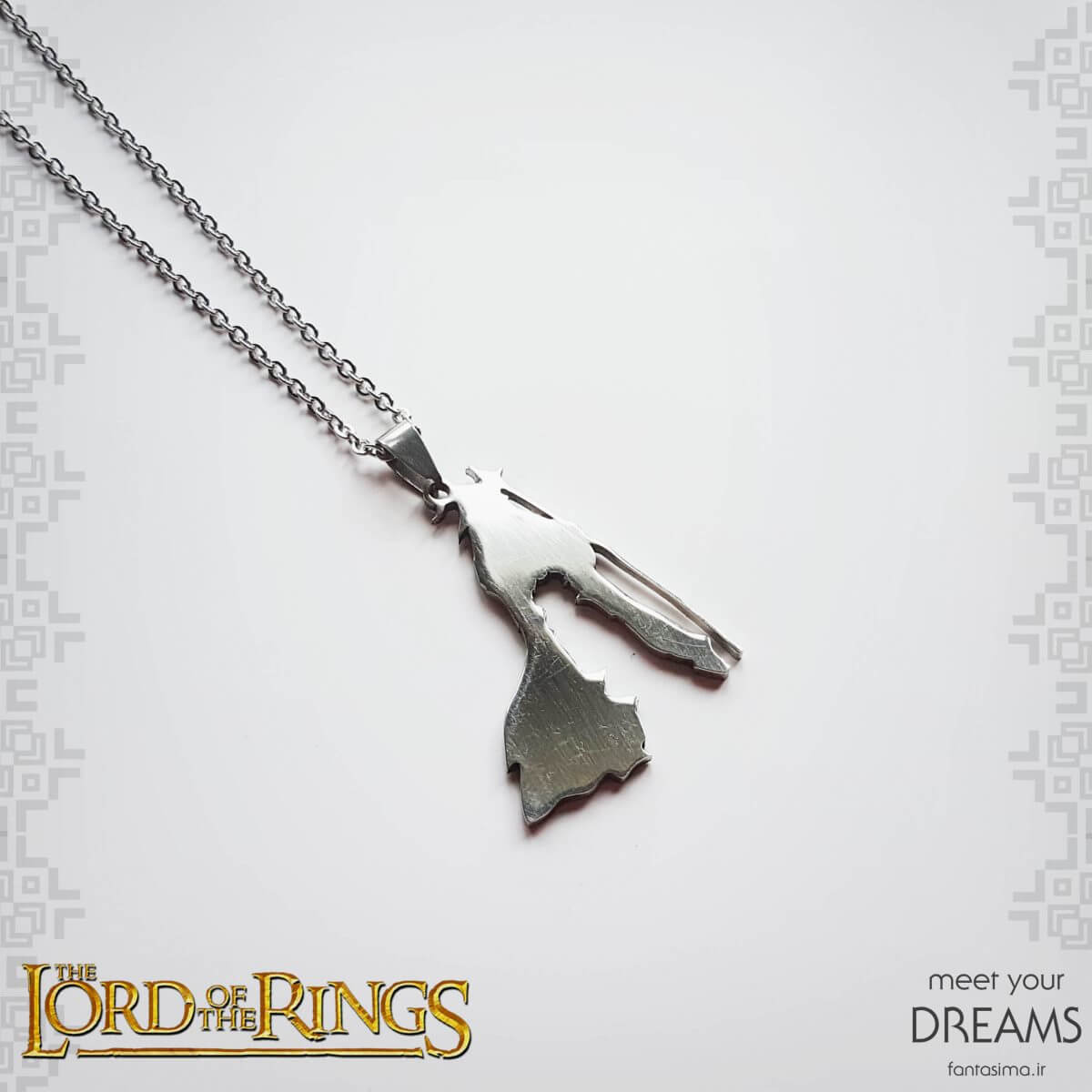 گردنبند استیل گندالف و بیلبو
