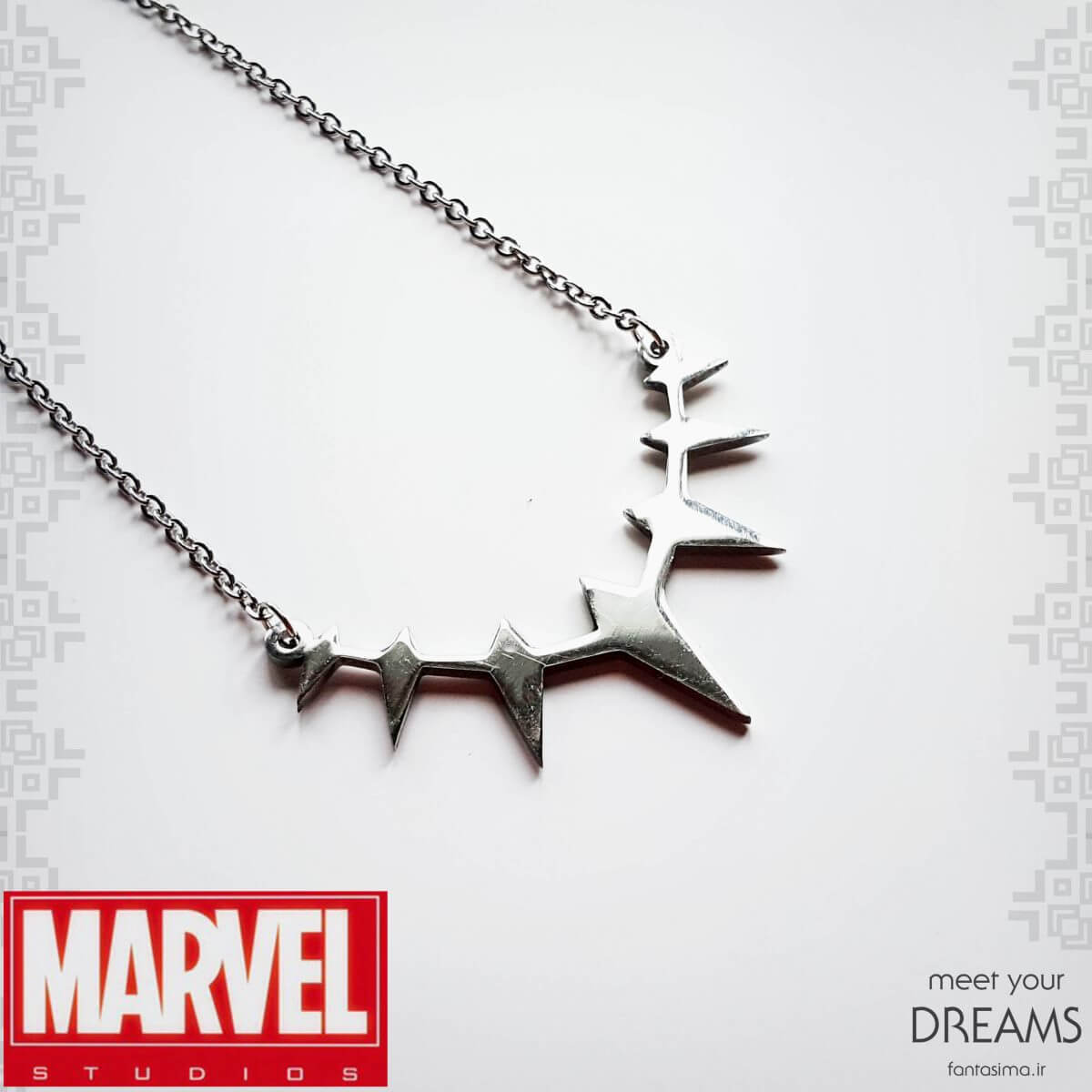 گردنبند استیل بلک پنتر