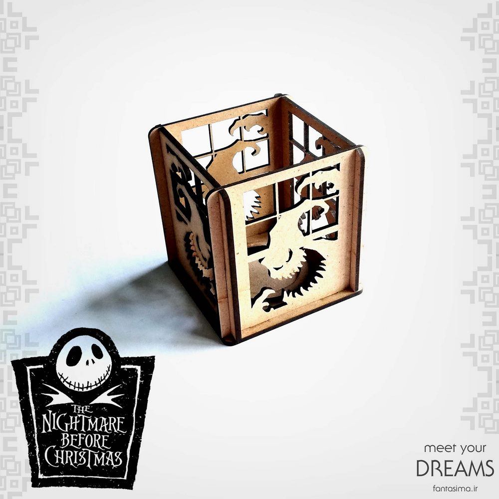 جا شمعی چوبی کابوس قبل از کریسمس - اوگی بوگی